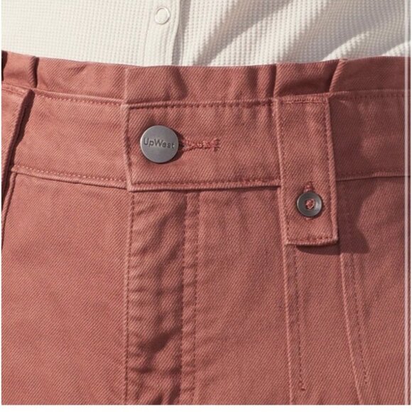 Upwest Womens Wide-Leg Crop Pants Size 2 Dusty Rose - Picture 3 of 11